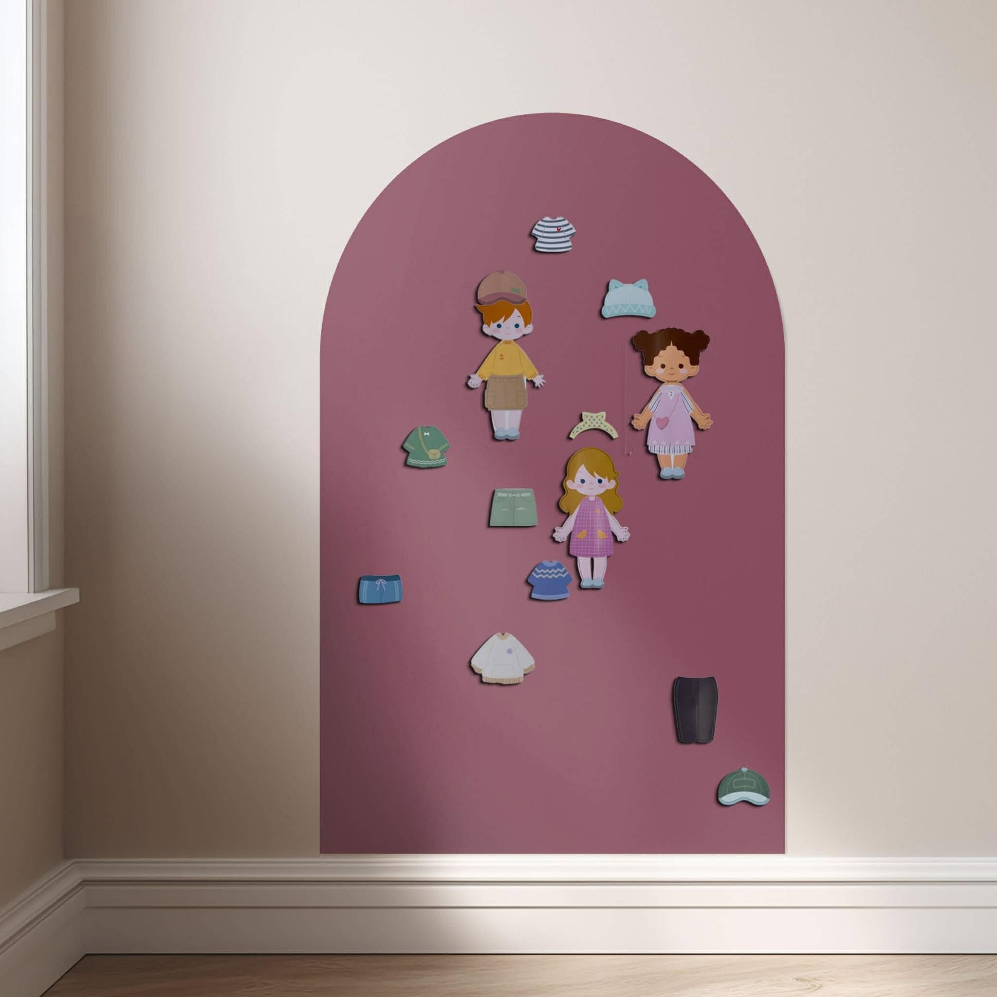 Magnetic Dress Up Dolls - For Magnet Magic Wall & More