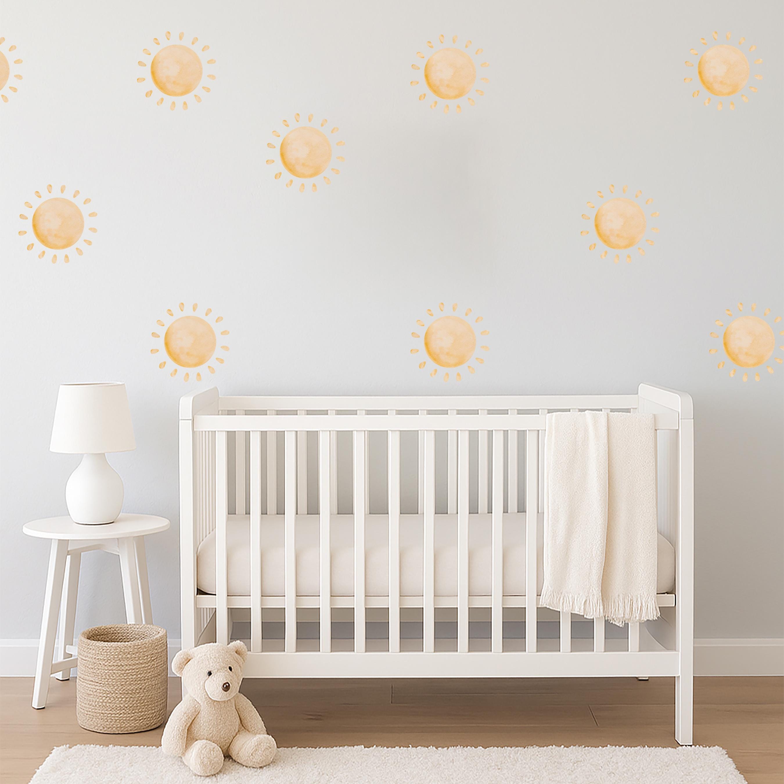 Watercolor Sunshine Wall Decals