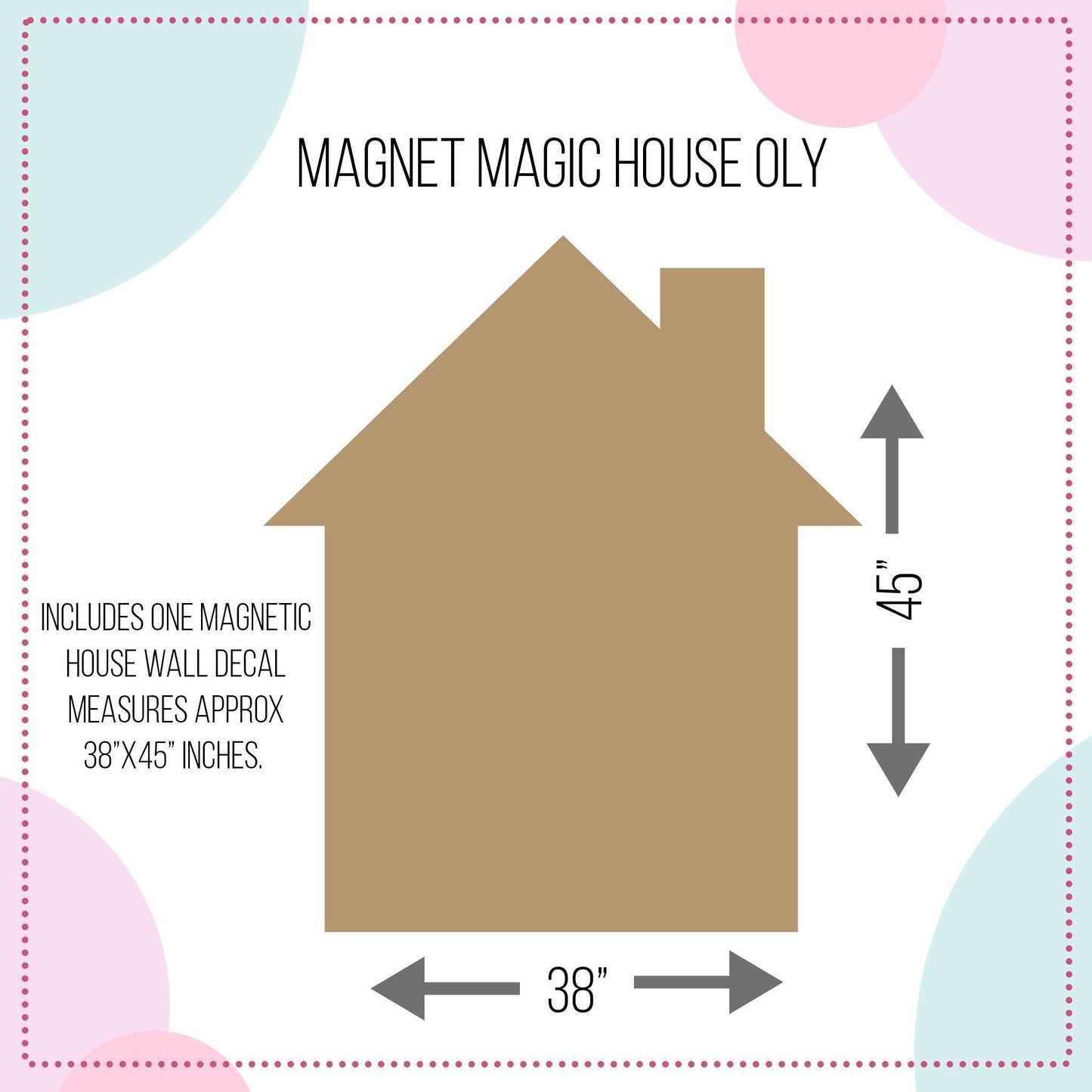 Magnet Magic Magnetic House Wall Decal for Kids
