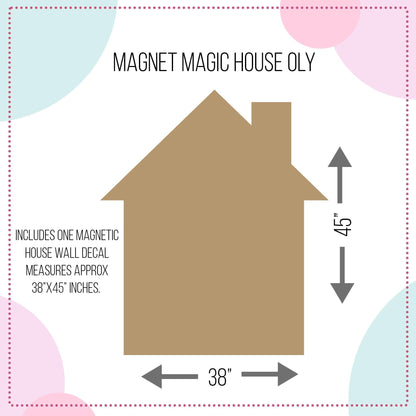 Magnet Magic Magnetic House Wall Decal for Kids