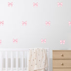 Cute Pink Bow Wall Decals
