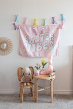 Fabric Tapestry Banner, Easter Vibes, Kids Wall Art Room Decor, Children's Wall Art