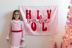 Holly Jolly Babe, Kids Fabric Tapestry