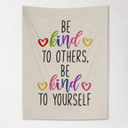 Fabric Tapestry Banner, Be Kind, Kids Wall Art Room Decor, Children's Wall Art