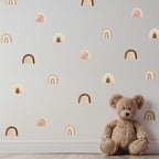 Boho Watercolor Rainbow Wall Decals
