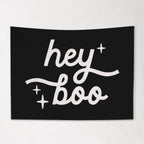 Halloween Banner, Hey Boo, Halloween Decor, Halloween Wall Art, Wall Hanging