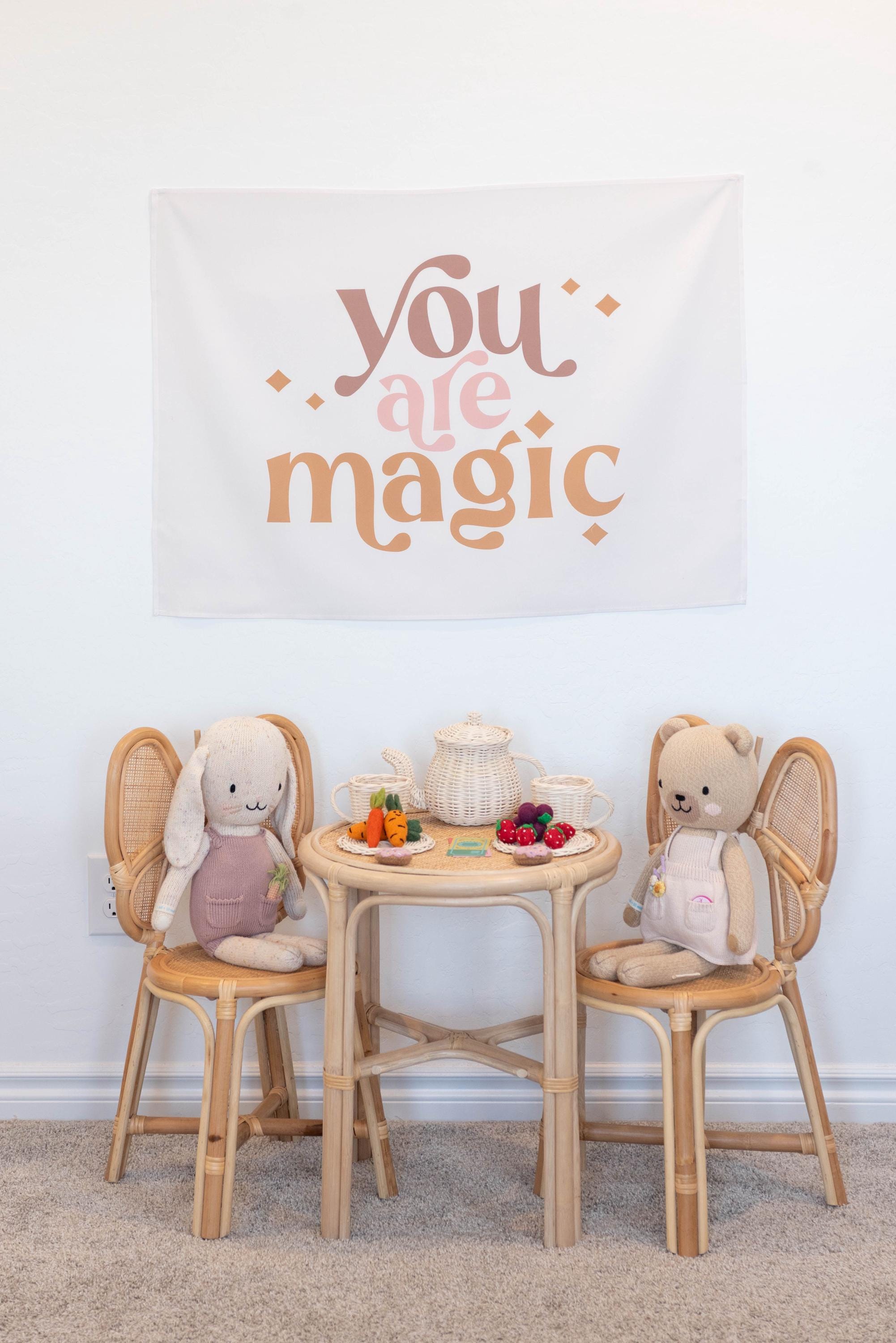 Fabric Tapestry Banner, You Are Magic , Kids Wall Art Room Decor