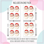 Red Santa Wall Decals