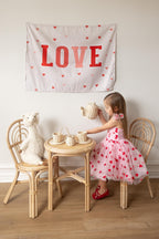 Fabric Tapestry Banner, Love, Kids Wall Art Room Decor, Children's Wall Art