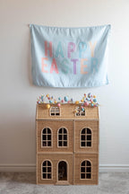 Fabric Tapestry Banner, Happy Easter, Kids Wall Art Room Decor, Children's Wall Art