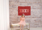 XOXO Fabric Tapestry Banner: Kids Room Wall Decor, USA Made