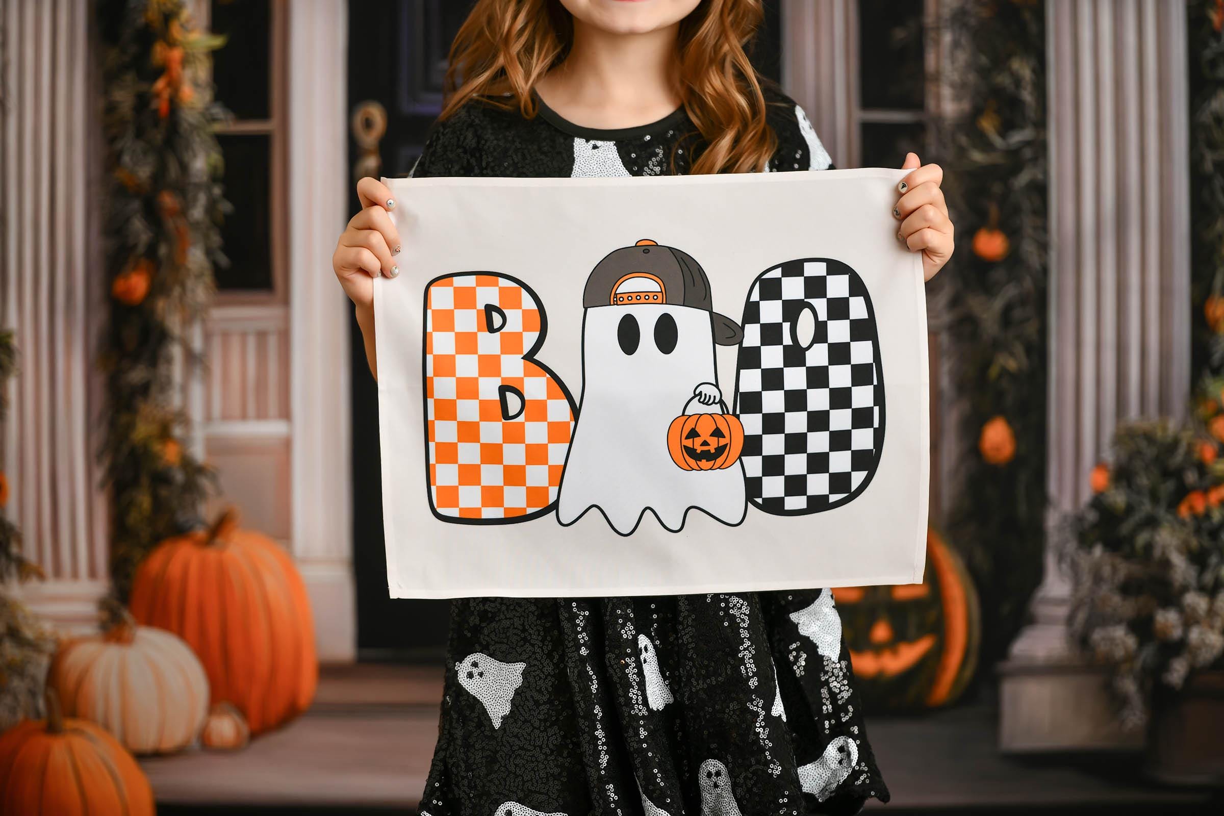 Halloween Banner, Boo Boy, Halloween Decor, Halloween Wall Art, Wall Hanging