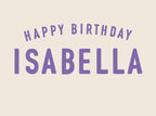 Custom Birthday Banner, Personalized Name Banners, Minimal Modern, Happy Birthday Wall Hanging
