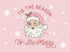 Christmas Banner, Tis the Season to be Merry, Kids Fabric Tapestry