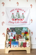 Christmas Banner Merry Little Christmas White Christmas, Kids Fabric Tapestry