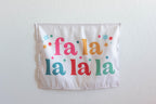 Christmas Banner, Fa La La La La, Festive Kids Fabric Tapestry,  Room Decor