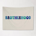 Fabric Tapestry Banner, Brotherhood , Kids Wall Art Room Decor,  Childrens Wall Art