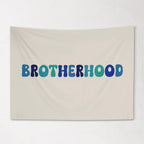 Fabric Tapestry Banner, Brotherhood , Kids Wall Art Room Decor,  Childrens Wall Art
