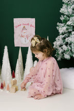 Christmas Banner Snow Much Fun, Kids Fabric Tapestry, Wall art Room Decor