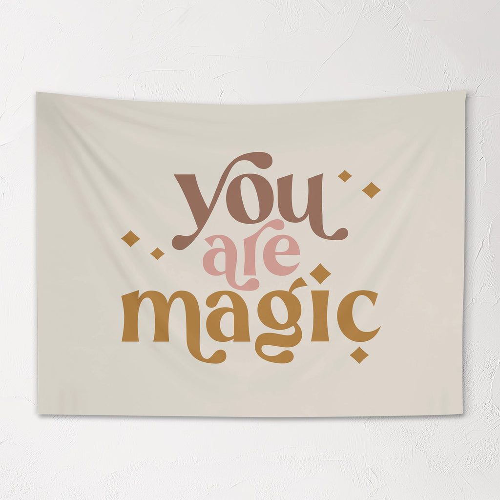 Fabric Tapestry Banner, You Are Magic , Kids Wall Art Room Decor