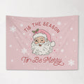 Christmas Banner, Tis the Season to be Merry, Kids Fabric Tapestry