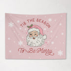 Christmas Banner, Tis the Season to be Merry, Kids Fabric Tapestry