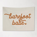 Fabric Tapestry Banner, Barefoot Babe , Kids Wall Art Room Decor, Children's Wall Art