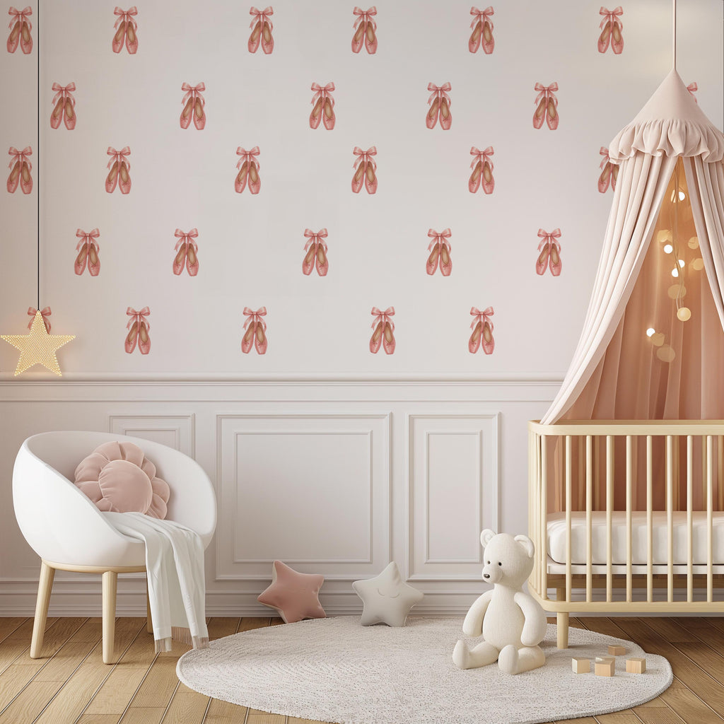 Ballerina Slippers Wall Decals