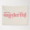 Fabric Tapestry Banner, Little Miss Onederful, Kids Wall Art Room Decor