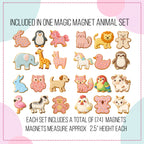 Animal Cookies Magnet Set - Fun Kids Magnets For Magnet Magic Wall & More