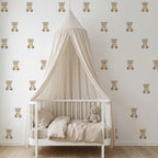 Beige Bear Wall Decals