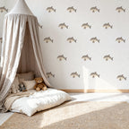 Beige Dolphin Wall Decals