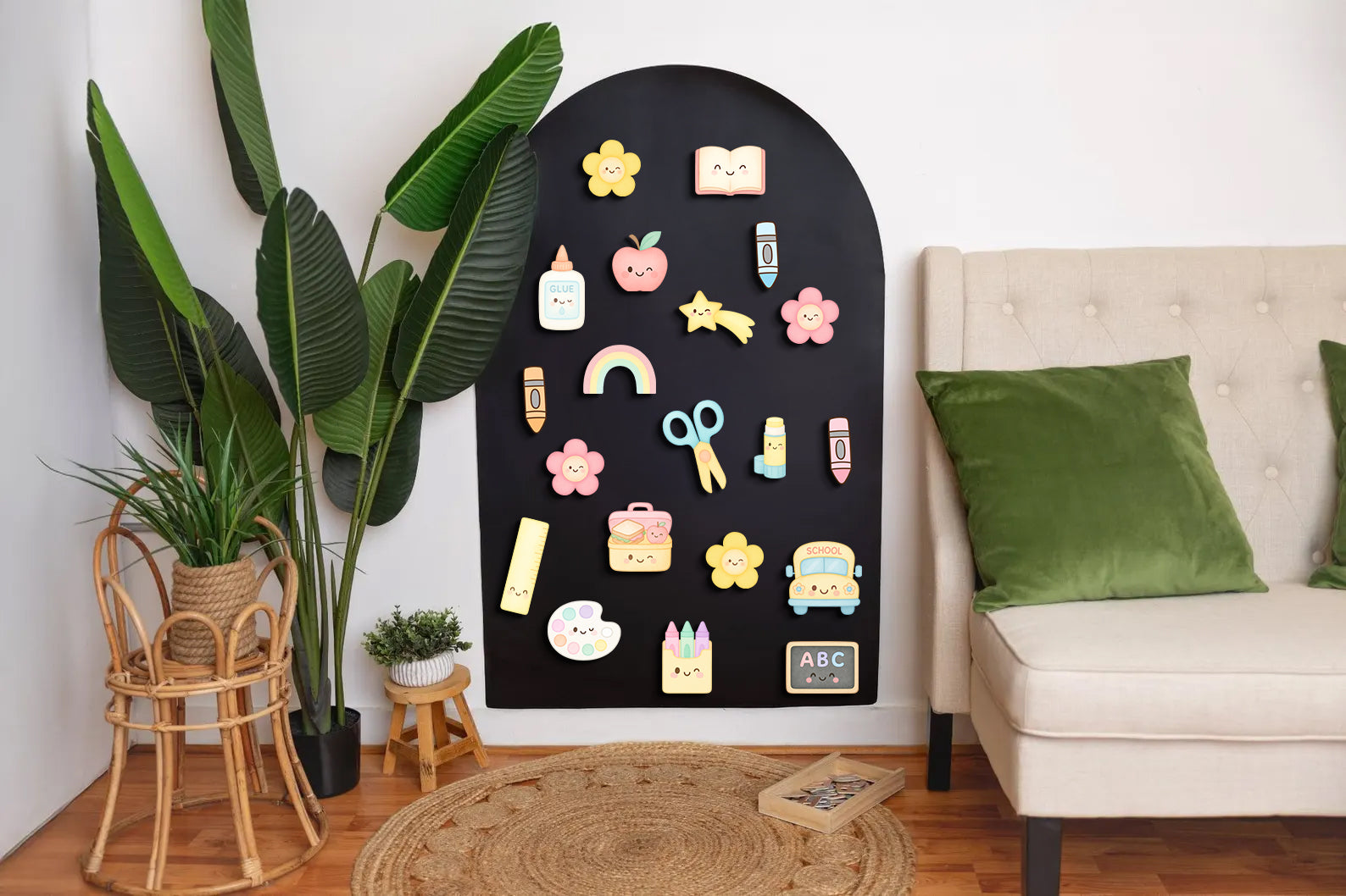 Pastel School Magnet Set - Back To School Magnets For Magnet Magic Wall & More