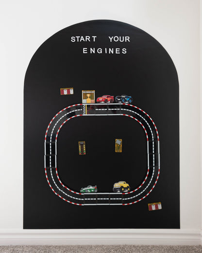 NEW REMOVABLE Magnet Magic Arch - With Fabric-Grip Technology - Damage-Free Magnetic Wall Decal for Kids, Wall Decal