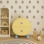 Blue Bow Bunny Wall Decals