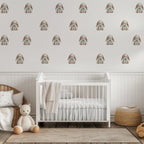 Blue Bow Bunny Wall Decals