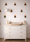 Blue Sweater Bear Wall Decals