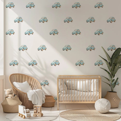 Blue VW Bug Wall Decals