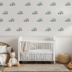 Blue VW Bug Wall Decals