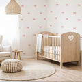Blush Dot Bows Wall Decals