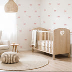 Blush Dot Bows Wall Decals