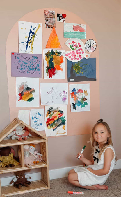 NEW REMOVABLE Magnet Magic Arch - With Fabric-Grip Technology - Damage-Free Magnetic Wall Decal for Kids, Wall Decal