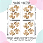 Boho Aviator Bear Wall Decals
