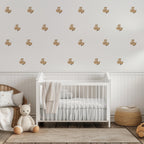 Boho Aviator Bear Wall Decals