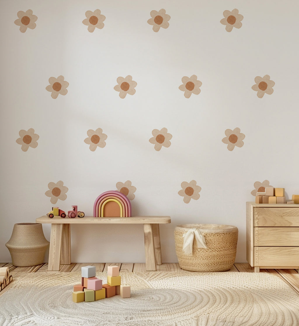Boho Daisy Wall Decals