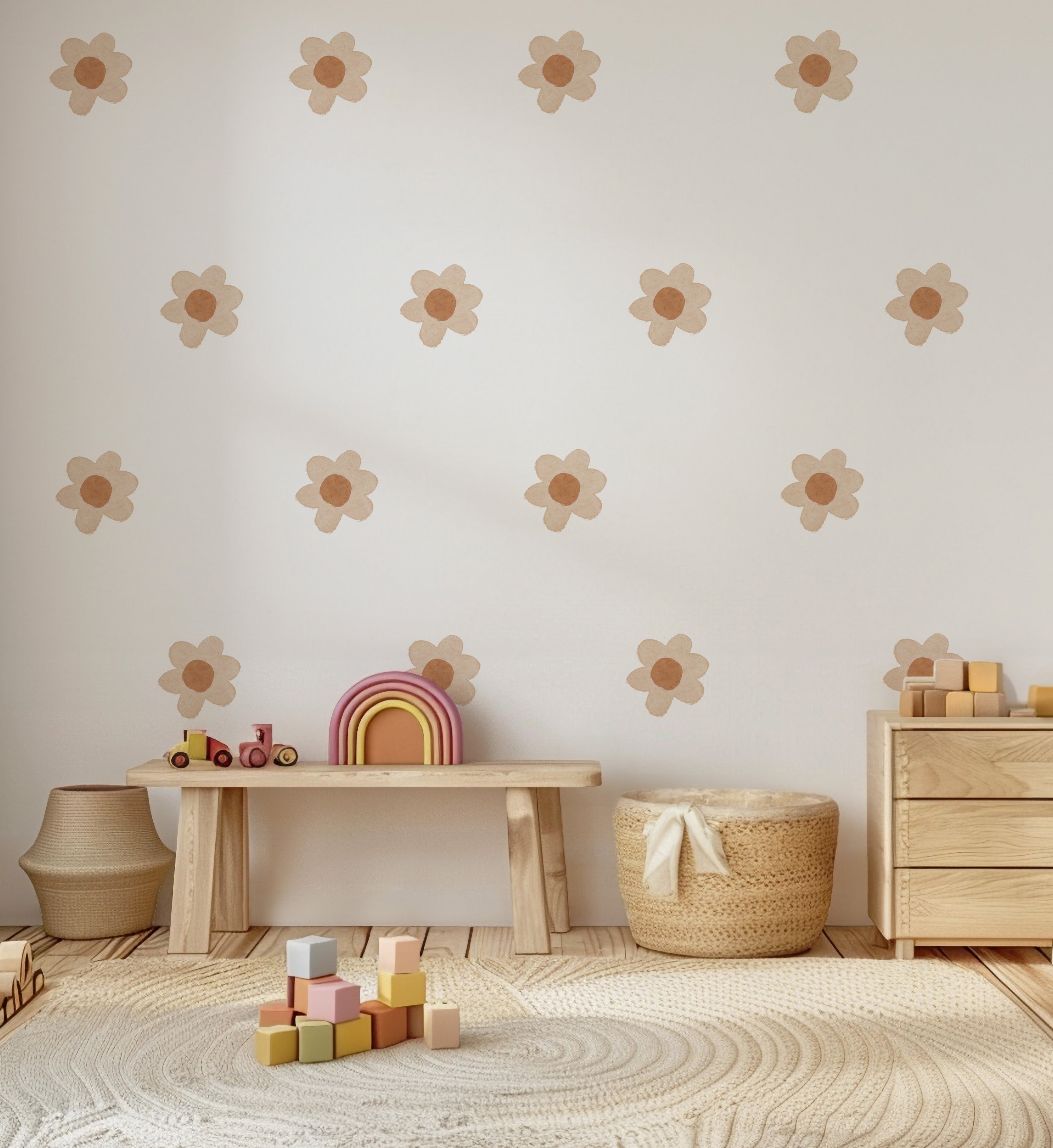 Boho Daisy Wall Decals