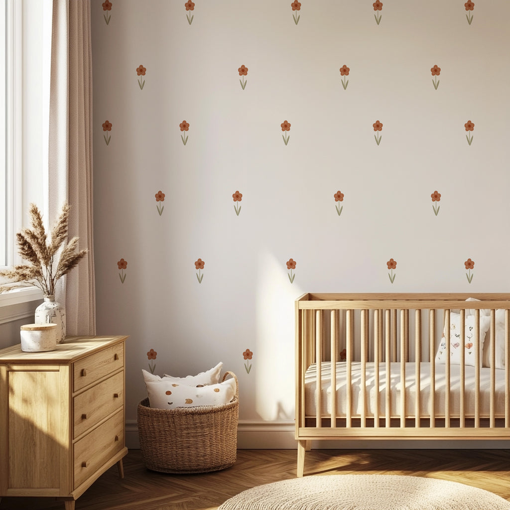 Boho Wildflower Wall Decals