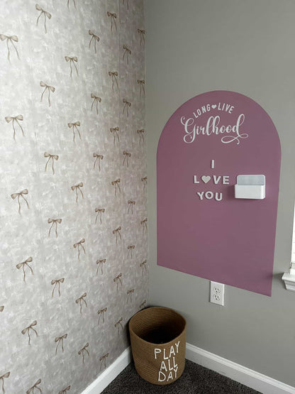 Magnet Magic Arch - Long Live Girlhood Magnetic Wall Decal for Kids