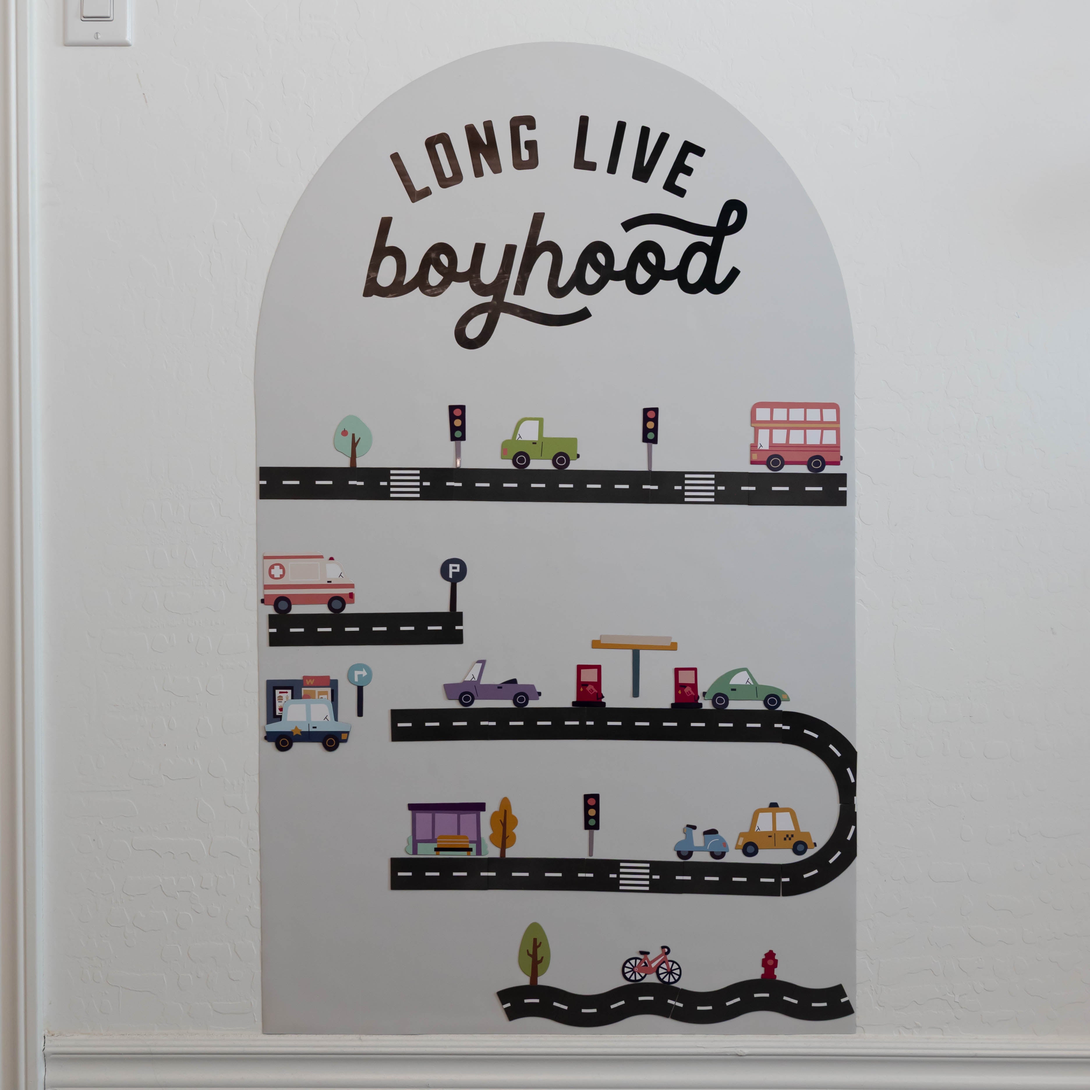 Road & Cars Set - Magnet Set For Magnet Magic Wall & More
