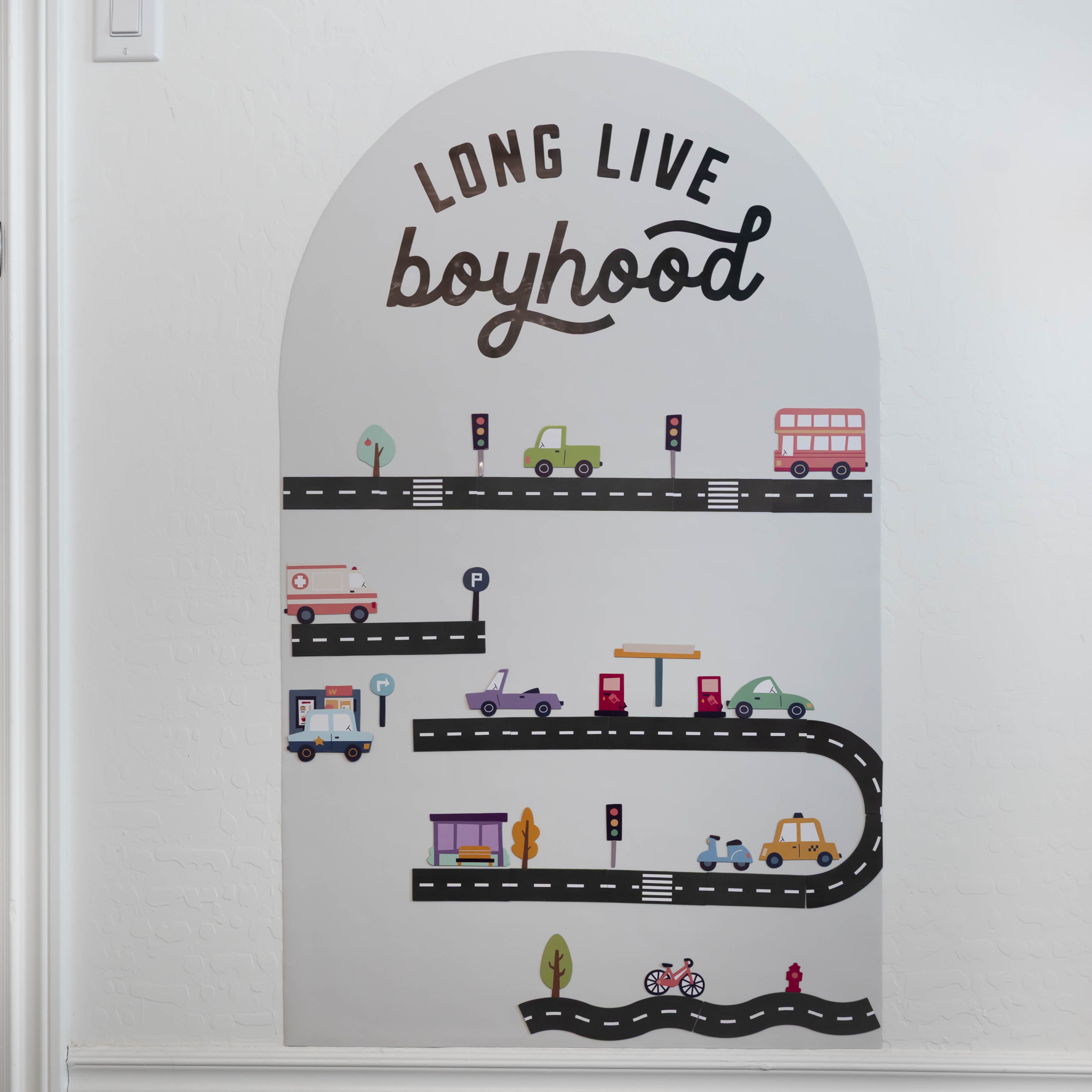 Road & Cars Set - Magnet Set For Magnet Magic Wall & More